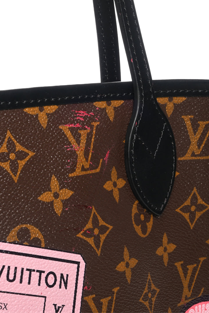 Louis Vuitton 2017 Monogram My LV World Tour Neverfull MM Tote