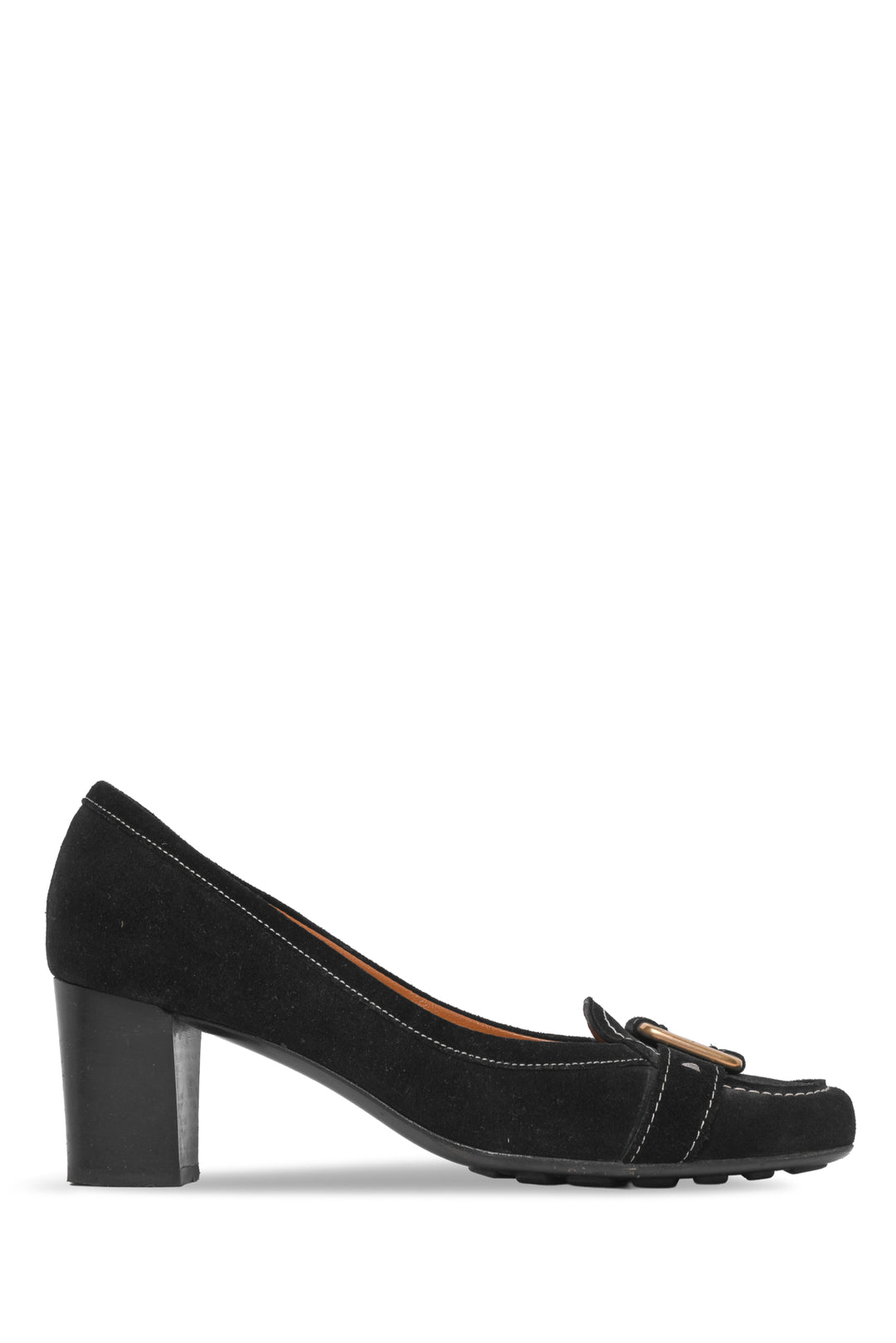 Salvatore Ferragamo Size 7.5 Suede Twist Pumps