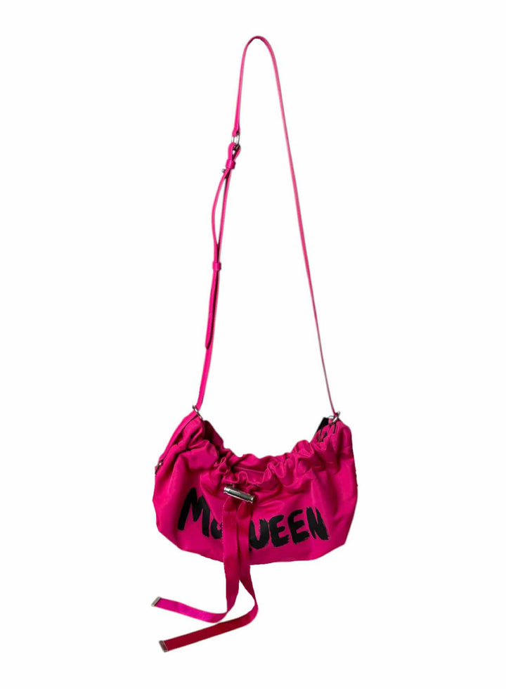 Alexander Mcqueen Bundle Soft Hobo Graffiti Logo Purse