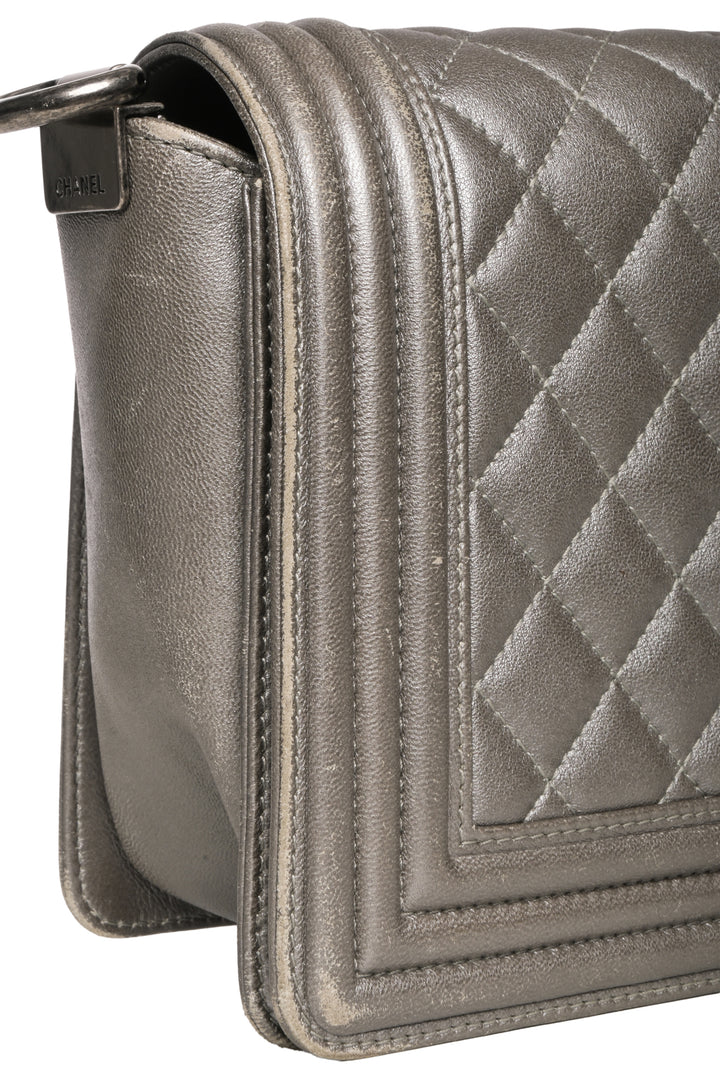 Chanel 2011 Medium Quilted Leather Boy Bag