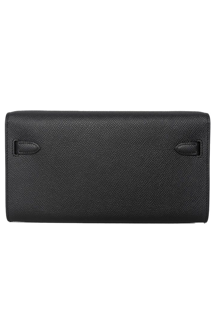 Hermes Kelly Classique Wallet To Go Noir Epsom