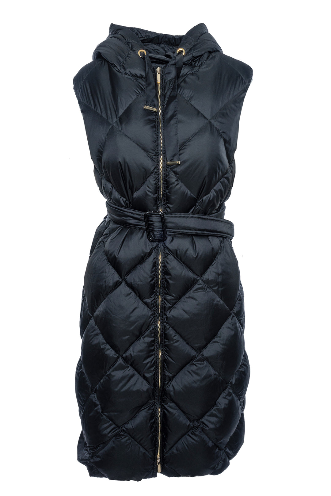 Max Mara Size 2 Down Quilted Midi Vest