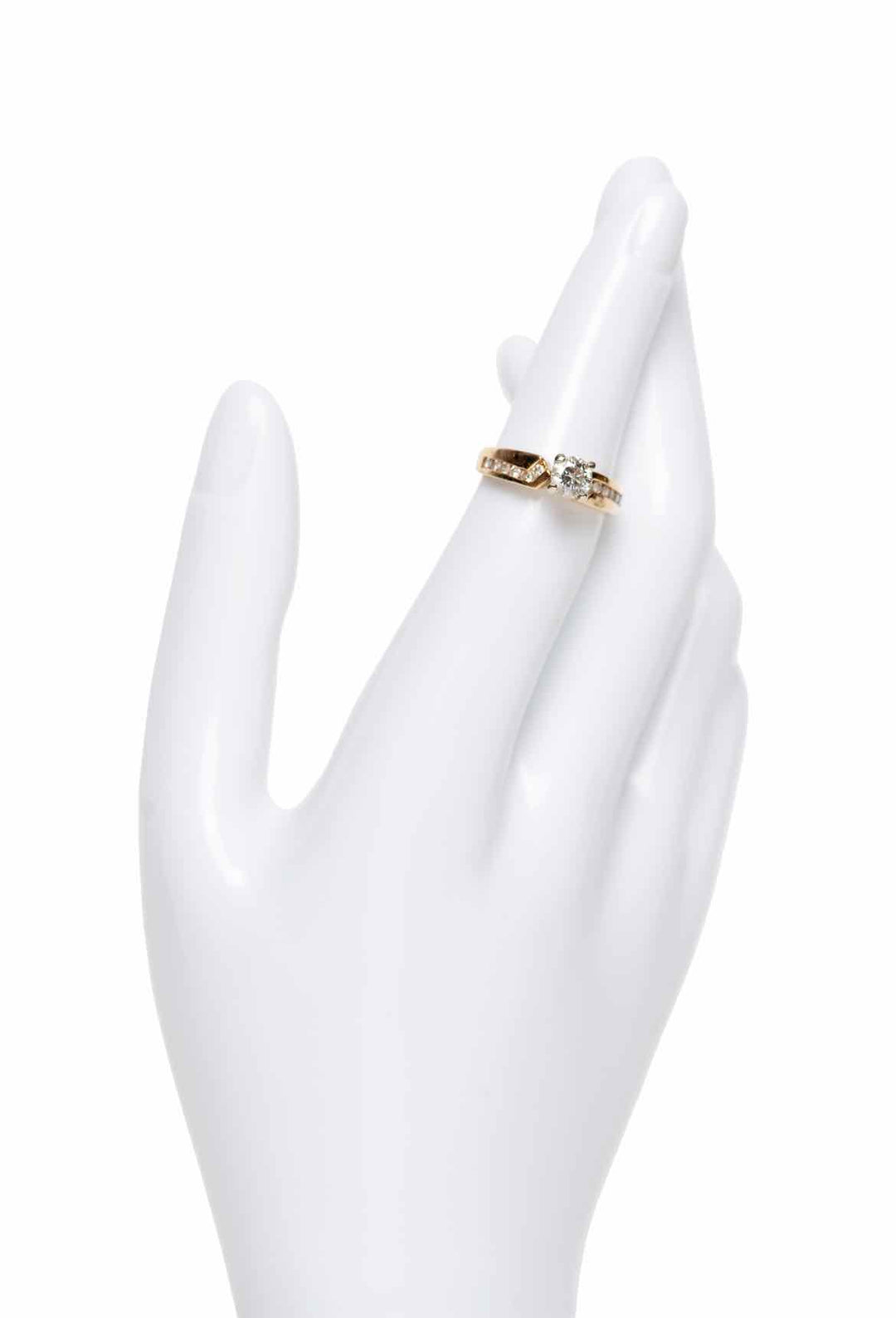 Size 5 14K Yellow Gold & 0.53ct Diamond Ring