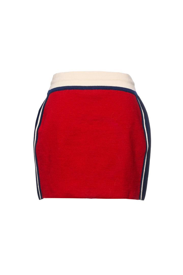 Celine Size S Wool Knit Mini Skirt