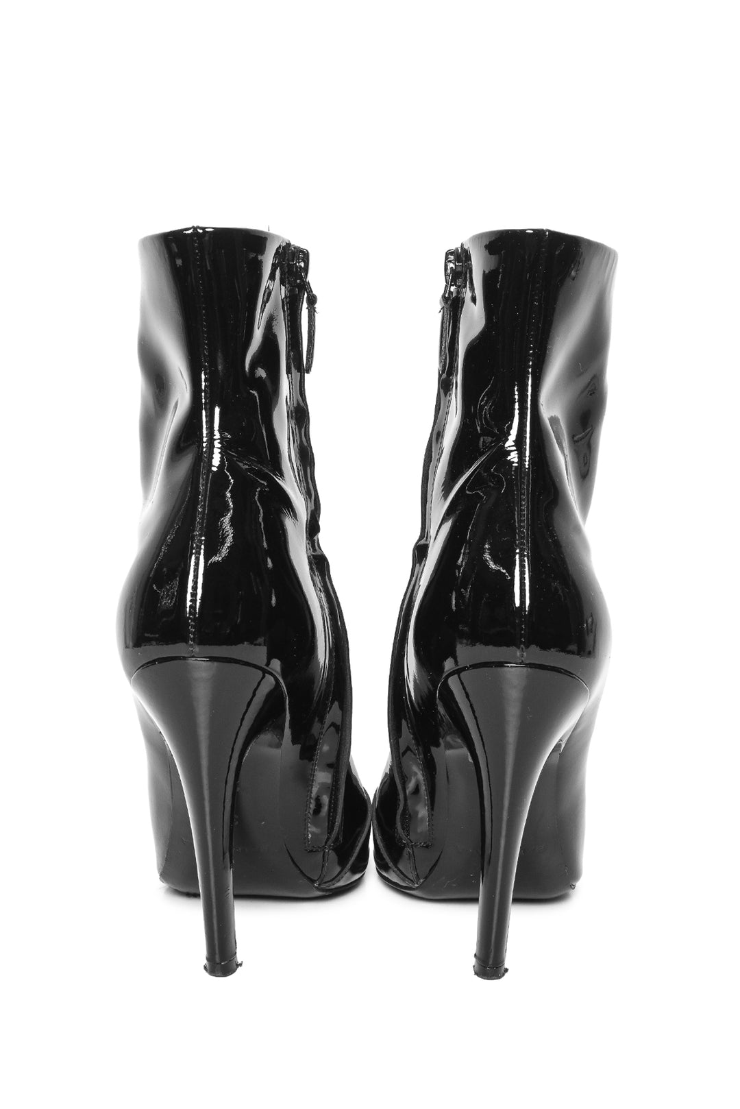 Balenciaga Size 36.5 Patent Leather Ankle Boots