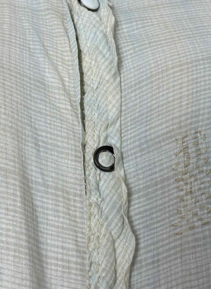 Magnolia Pearl Size OS Plaid Cotton Blouse