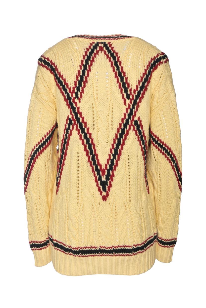 Brioni Size 46 Men's V-neck Wool Sweater