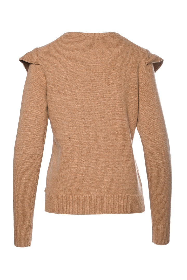 Chloe Size XS Ruffle Trim Cashmere Sweater