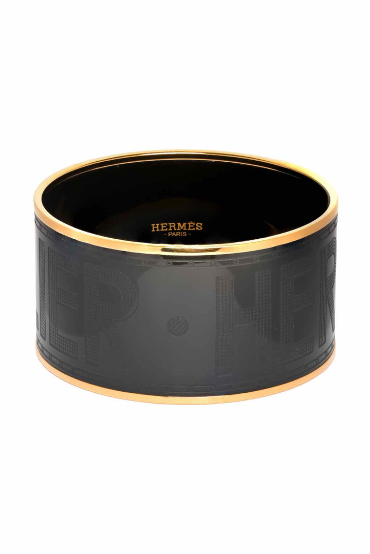 Hermes Extra Wide Sellier Bangle Bracelet