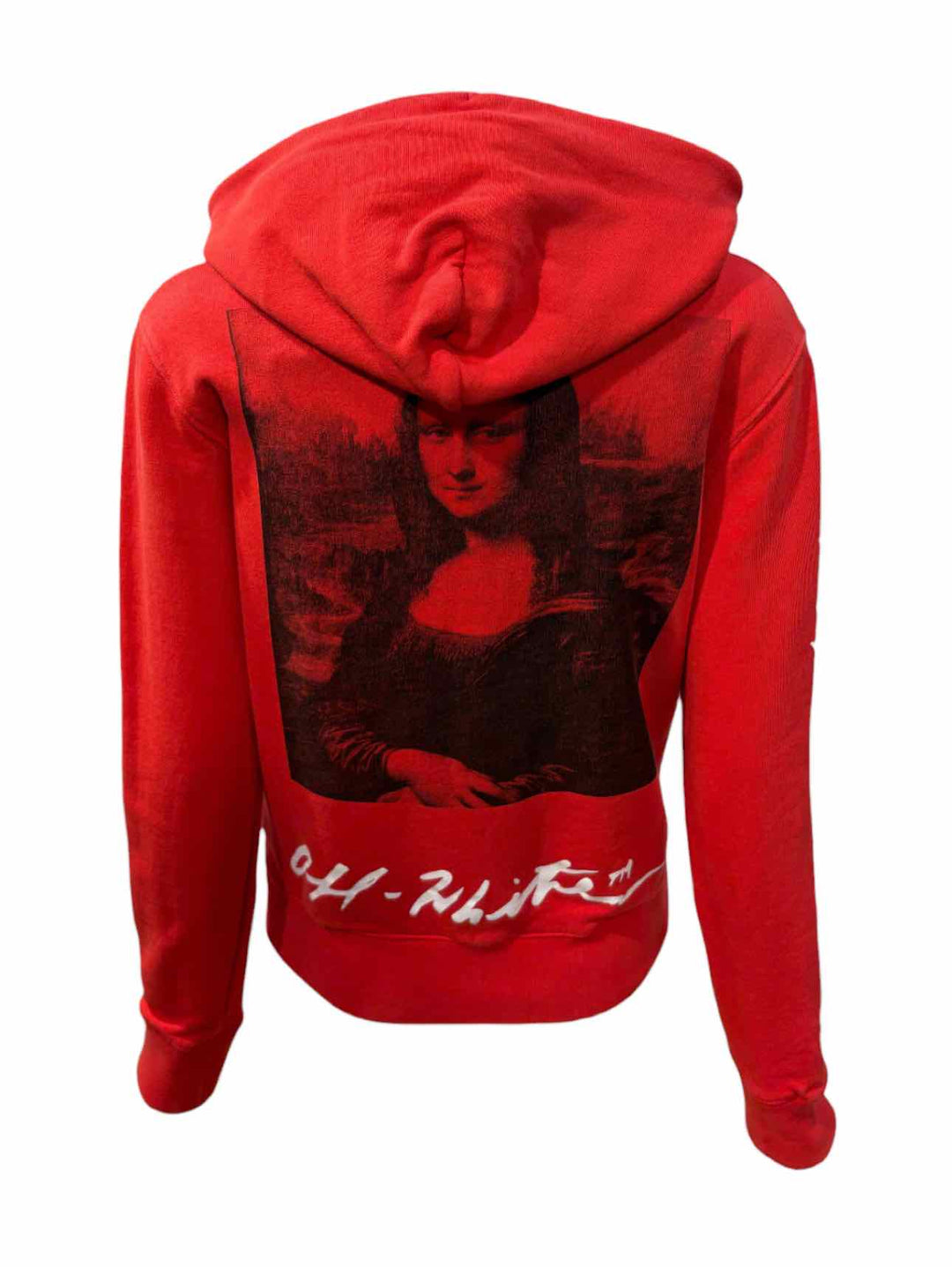 Off-White Size XXS Mona Lisa Graphic Hooded Sweatshirt