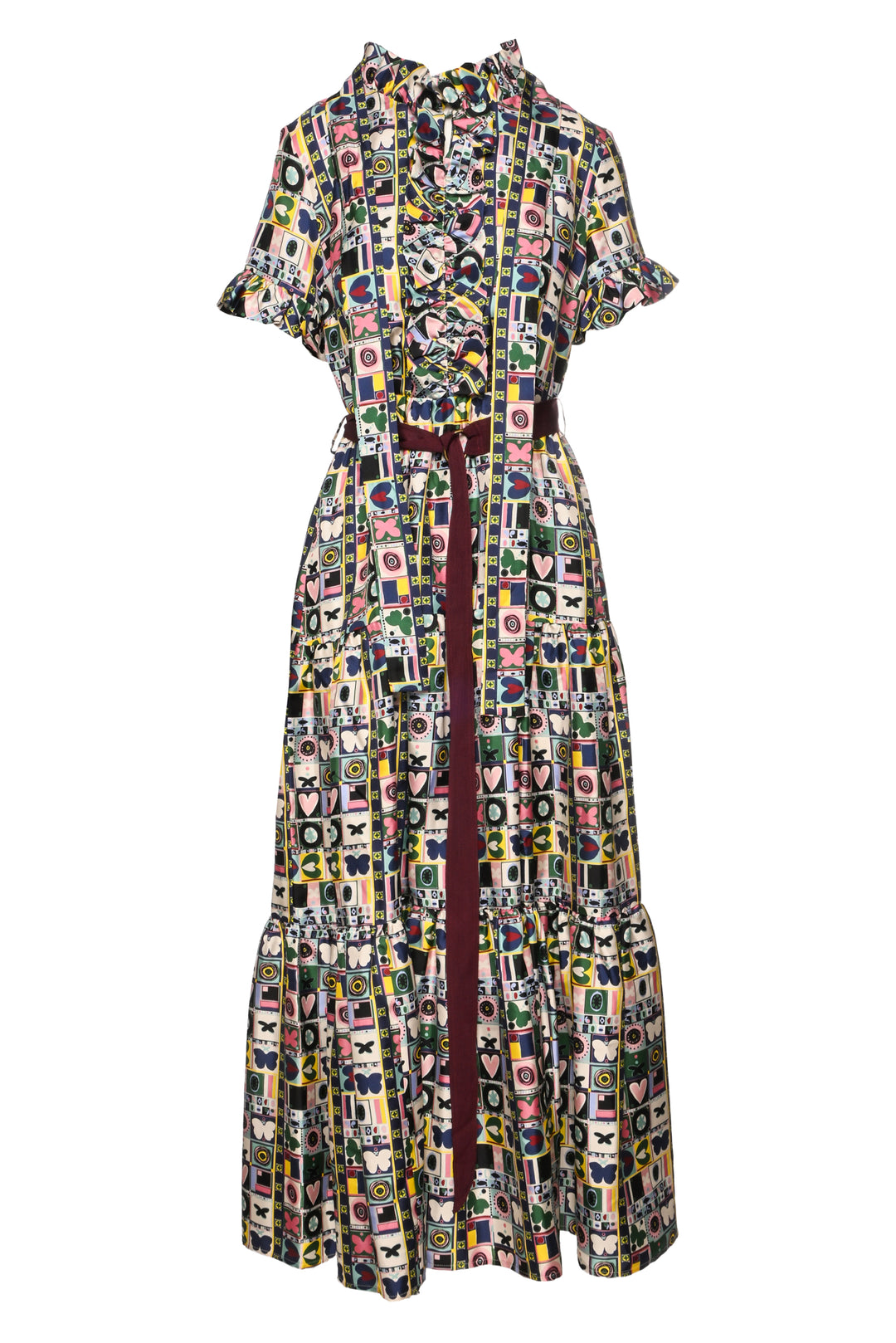 La Double J Size M Long & Sassy Silk Maxi Dress