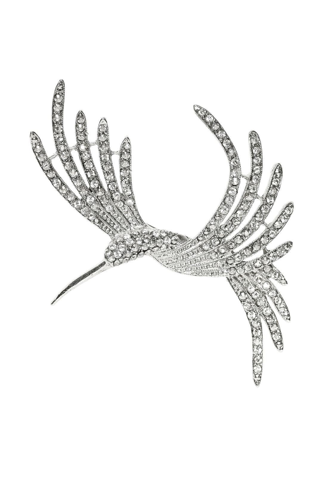 Oscar De La Renta Crystal Bird Brooch