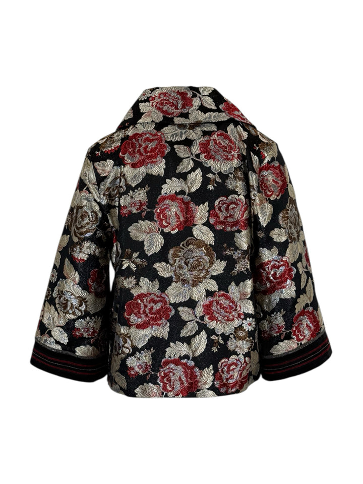 D. Exterior Size 44 Jacquard Roses Jacket