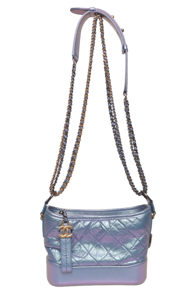 Chanel 2019 Small Gabrielle Iridescent Chain Hobo