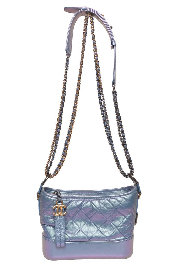 Chanel 2019 Small Gabrielle Iridescent Chain Hobo