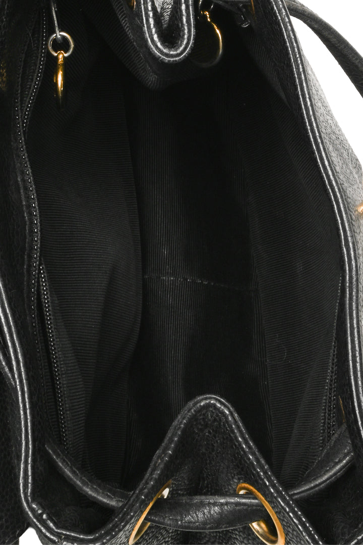 Chanel Vintage Caviar Triple CC BackPack
