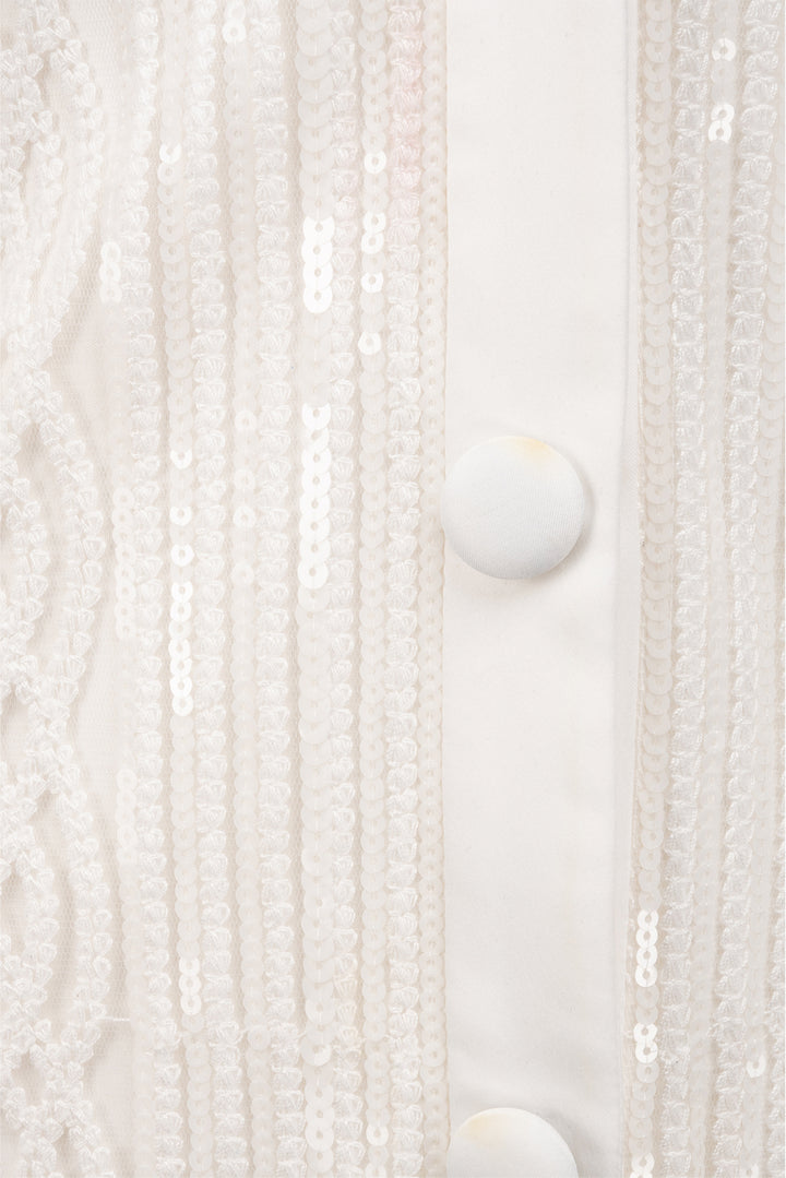 Tadashi Shoji Size 2 Sequin Button-Up Maxi Gown
