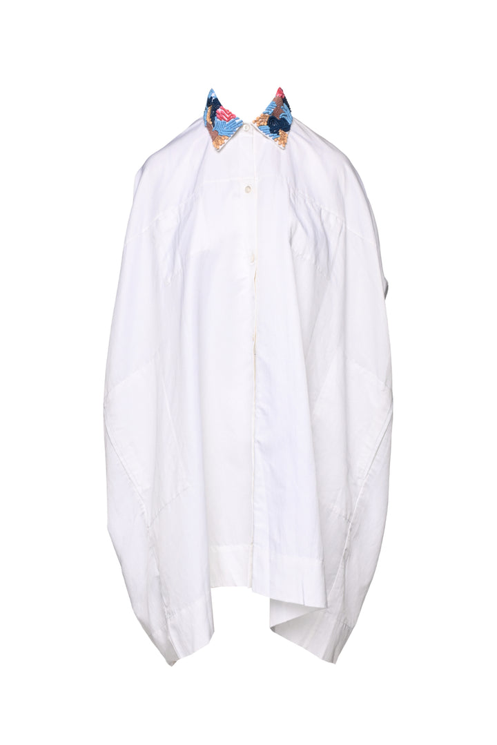 Eudon Choi Size 6 Bead Embellished Shirt Dress