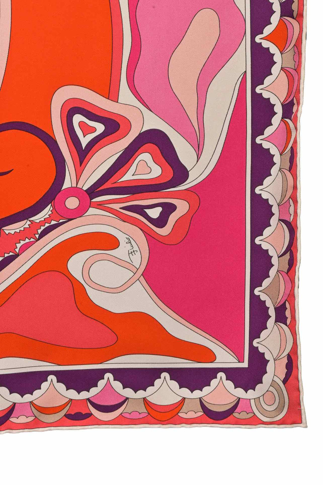 Emilio Pucci Pattern Silk Scarf