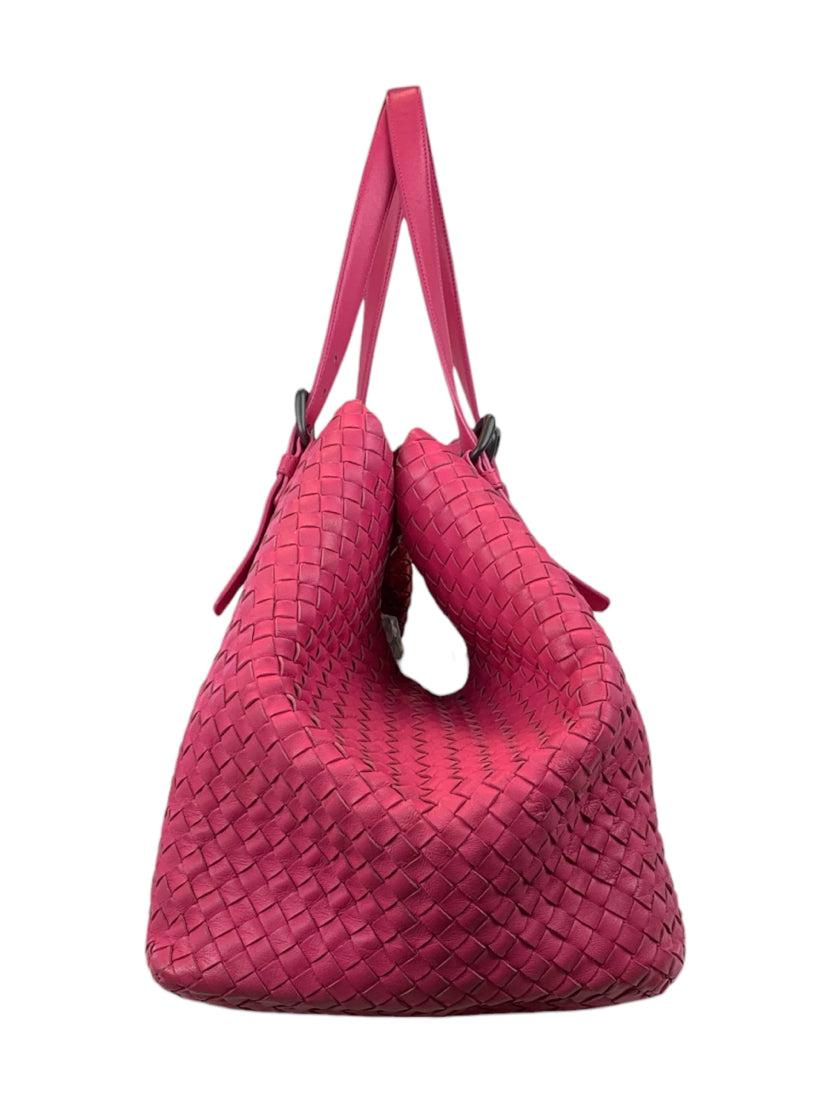 Bottega Veneta Intrecciato Woven Nappa Leather Large Cesta Tote