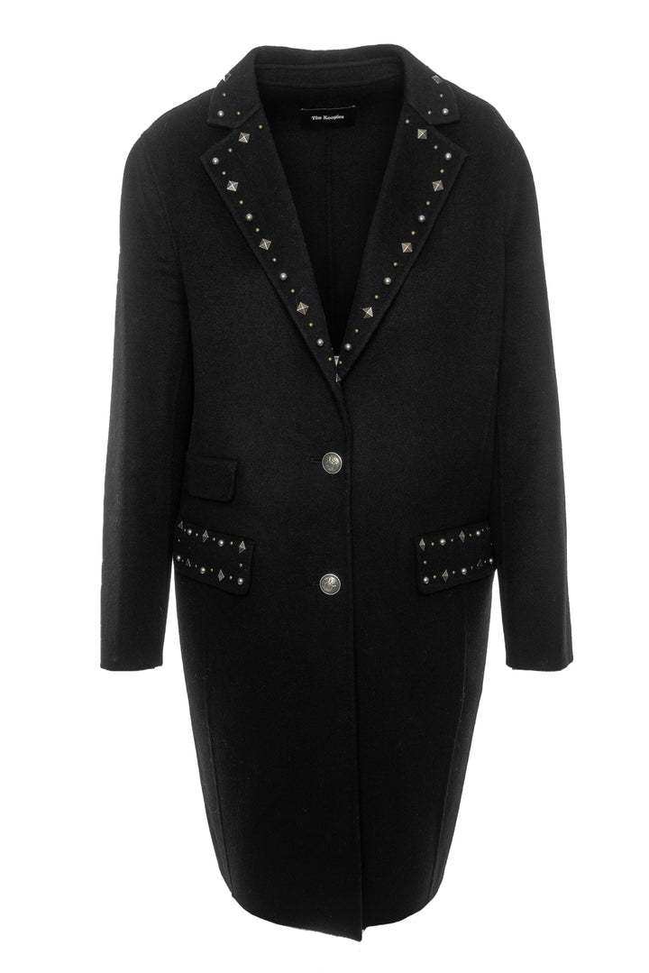 The Kooples Size 36 Studded Wool Coat