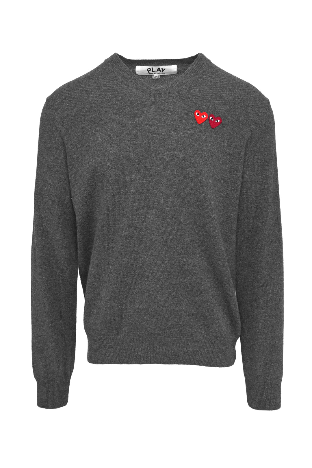 Comme Des Garcons PLAY Size XL Wool V-Neck Sweater