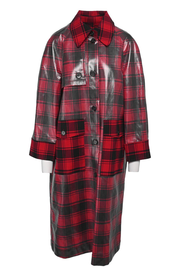 Baum Und Pferdgarten Size 6 Dorothy Plaid Trench Coat