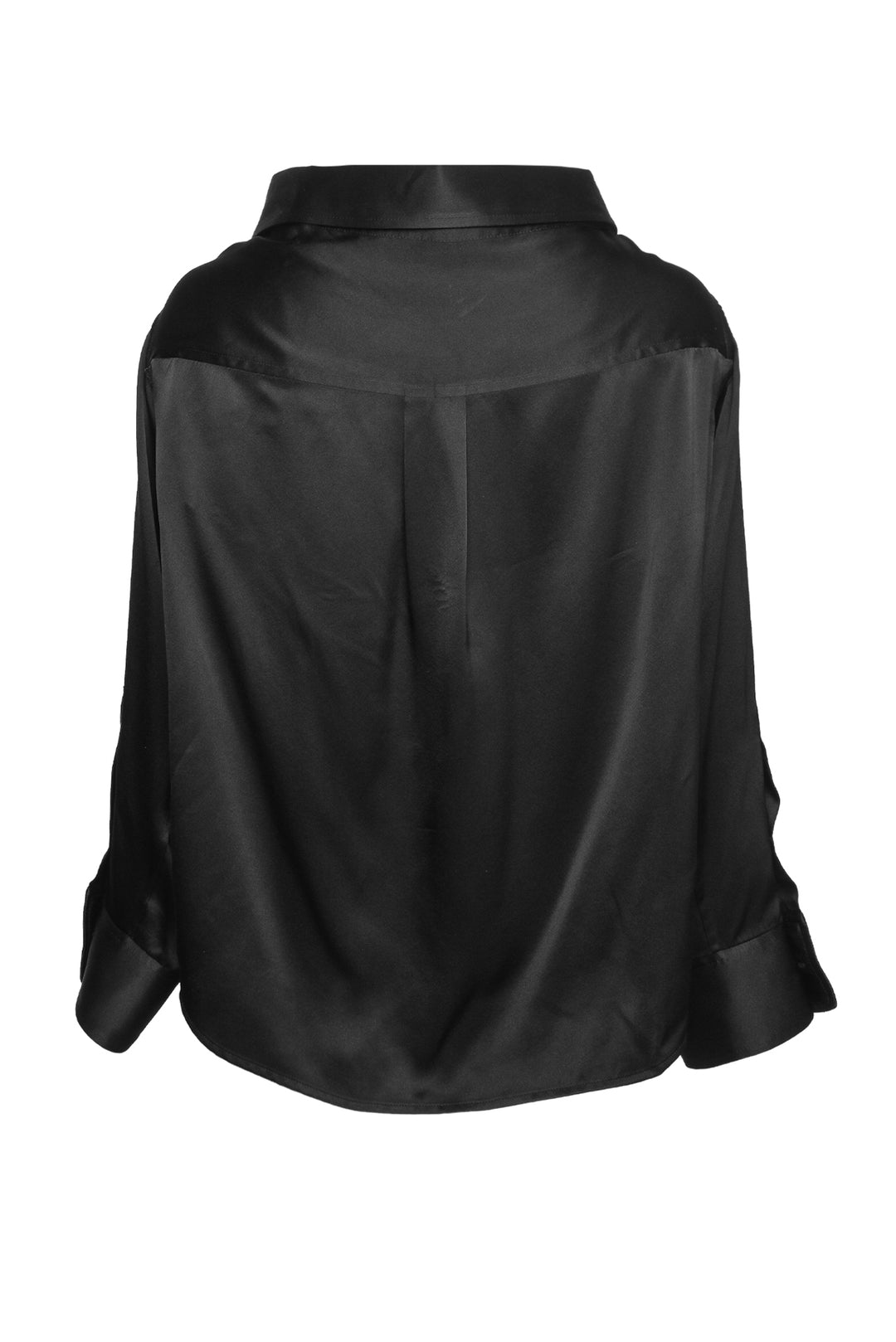 T Alexander Wang Size M Off-The-Shoulder Silk Charmeuse Shirt