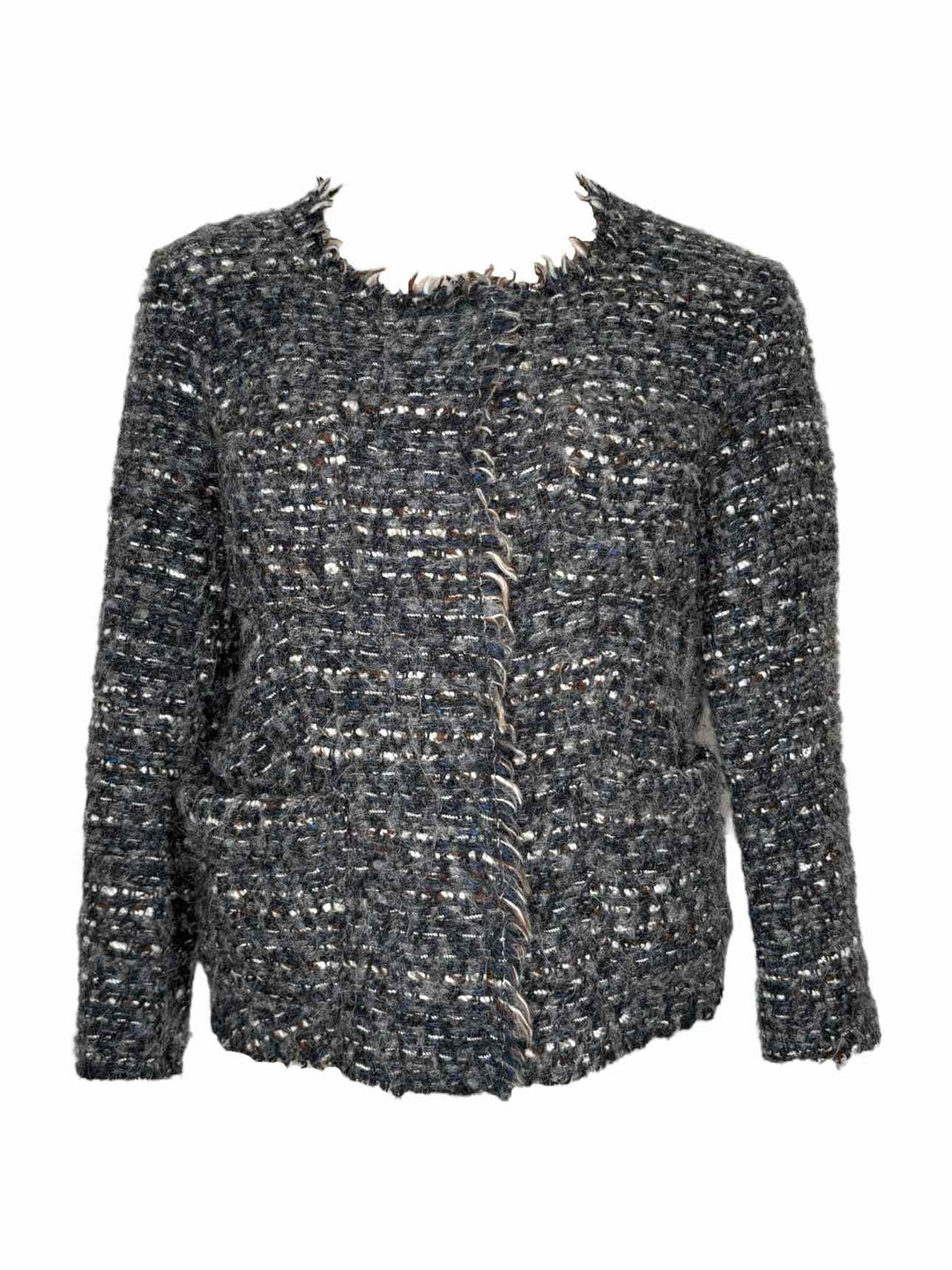 Isabel Marant Etoile Frayed Wool Blend Size 1 Cardigan