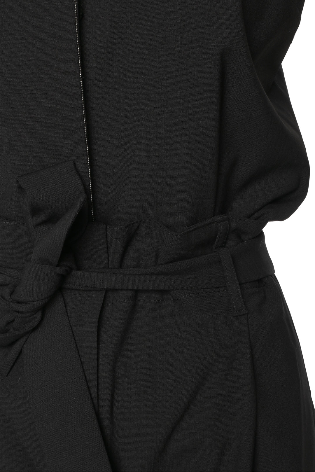 Brunello Cucinelli Size S Monili Beaded Trim Jumpsuit