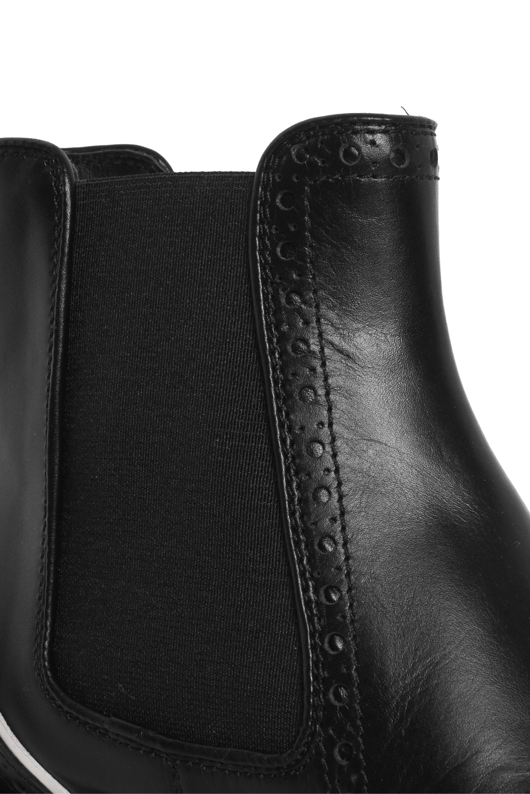 Tod's Size 36.5 Brogue Chelsea Ankle Boots