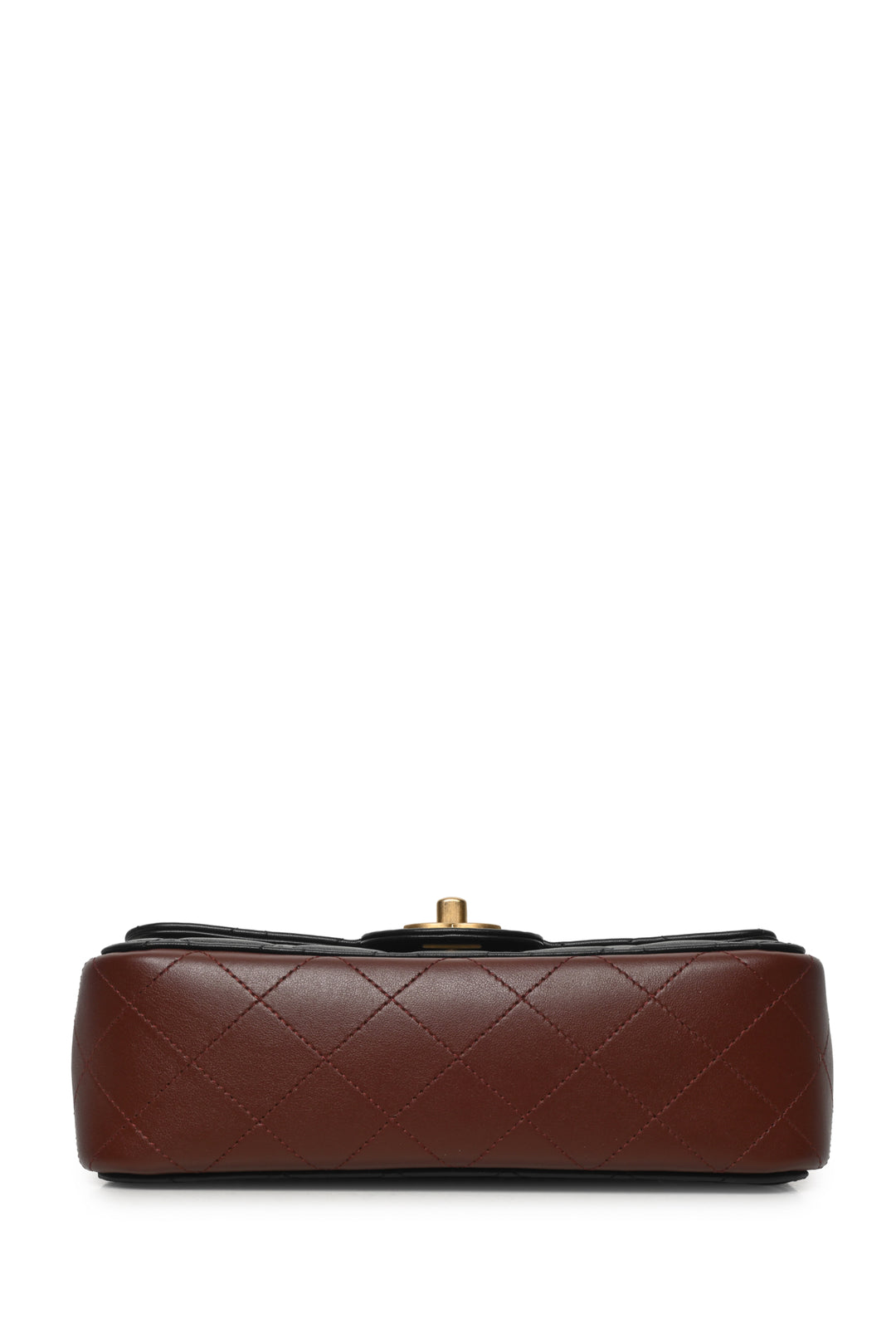 Chanel 2020 Bicolor Quilted Calfskin Small Strap Into Flap Bag