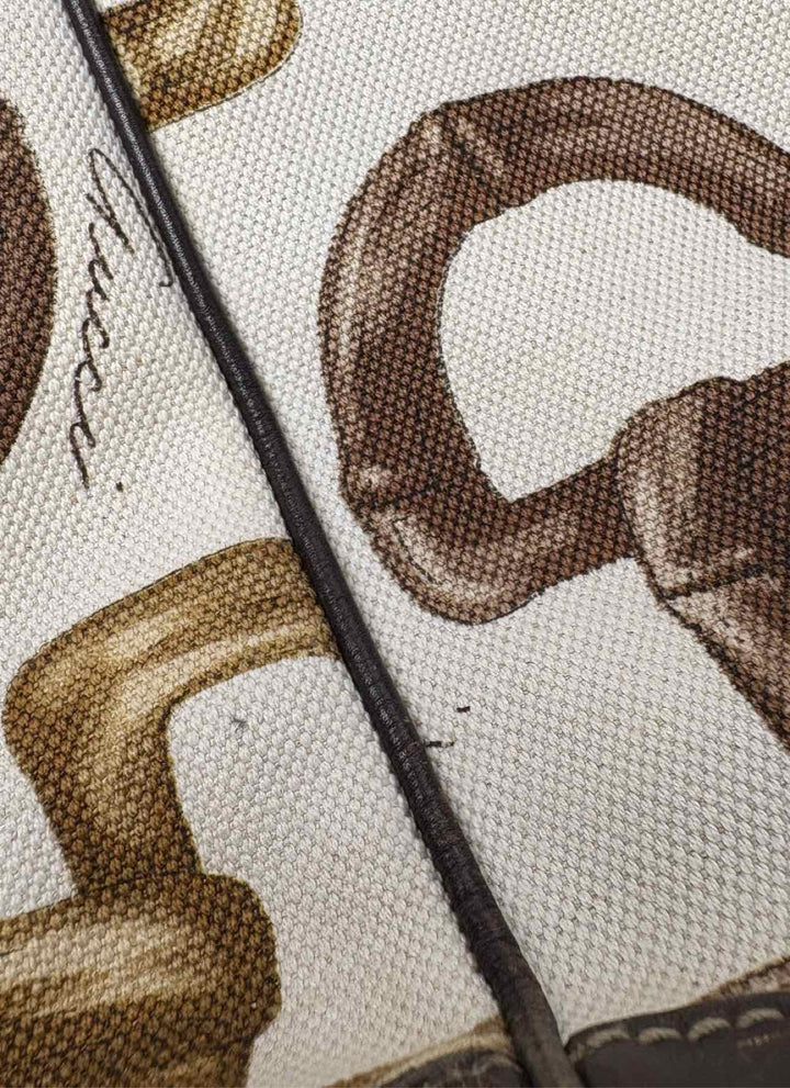 Gucci Horsebit Printed Canvas Tote Purse