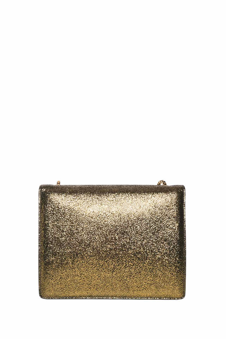Salvatore Ferragamo Thalia Metallic Leather Shoulder Bag