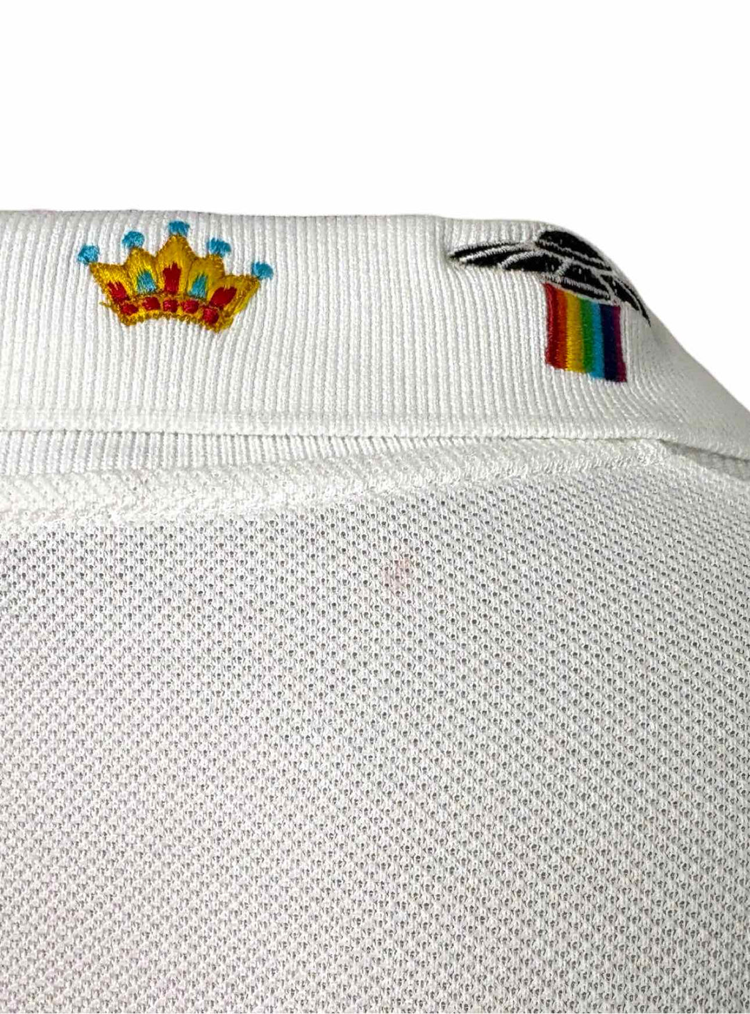 Gucci Size L Men's Embroidered Cotton Polo Shirt