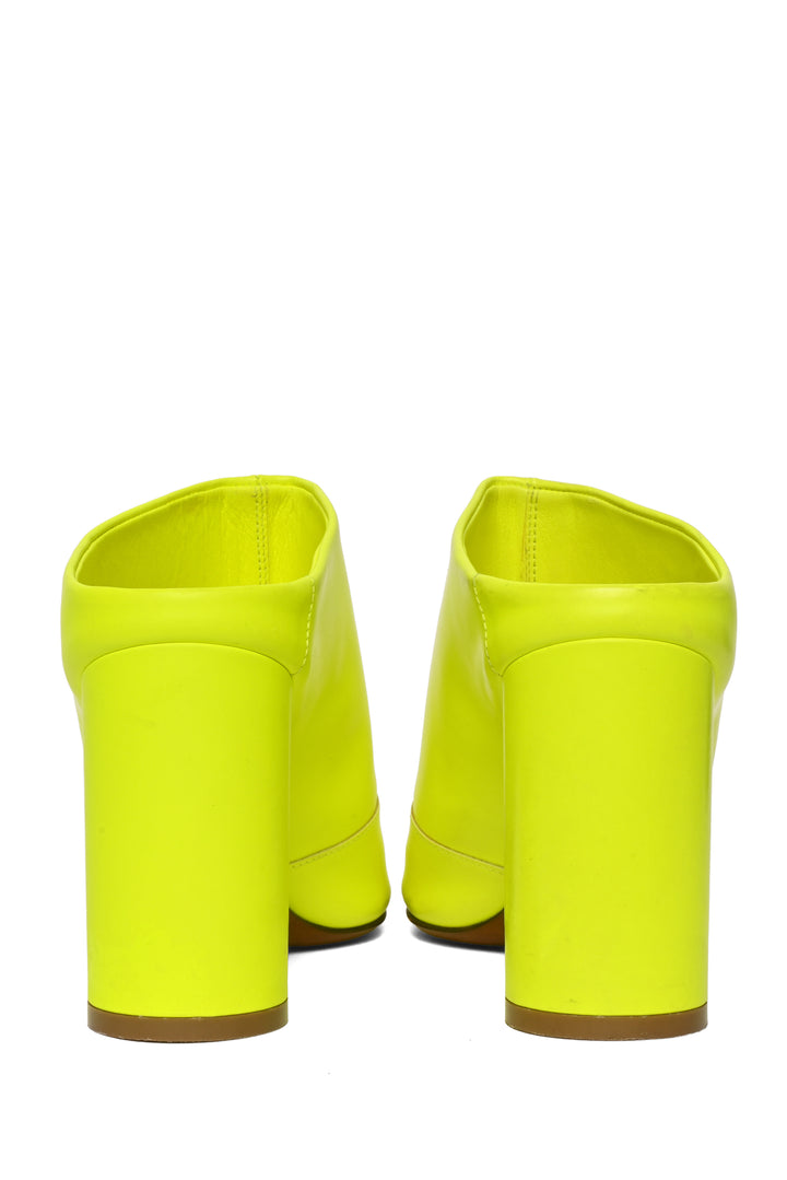 VETEMENTS Size 35 Neon Leather Sandals