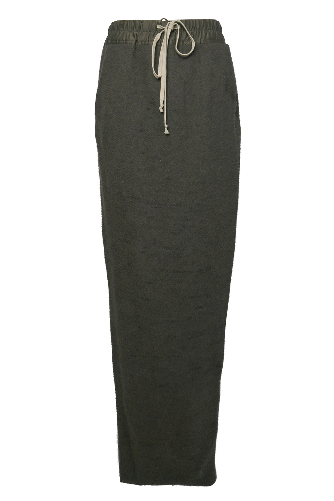 Rick Owens Size 42 Sisyphus F/W 18 Distressed Camel Hair & Linen Maxi Skirt