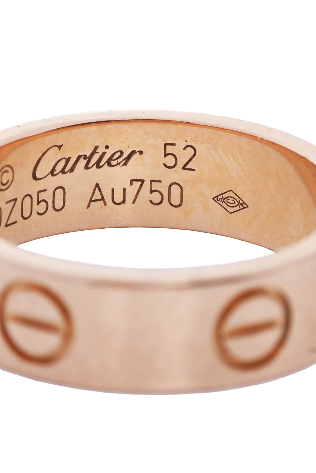 Cartier Size 6 18K Rose Gold Love Ring