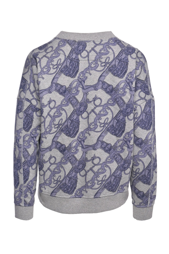 Hermes Size 36 Bride de Cour Print Cotton-Blend Sweatshirt