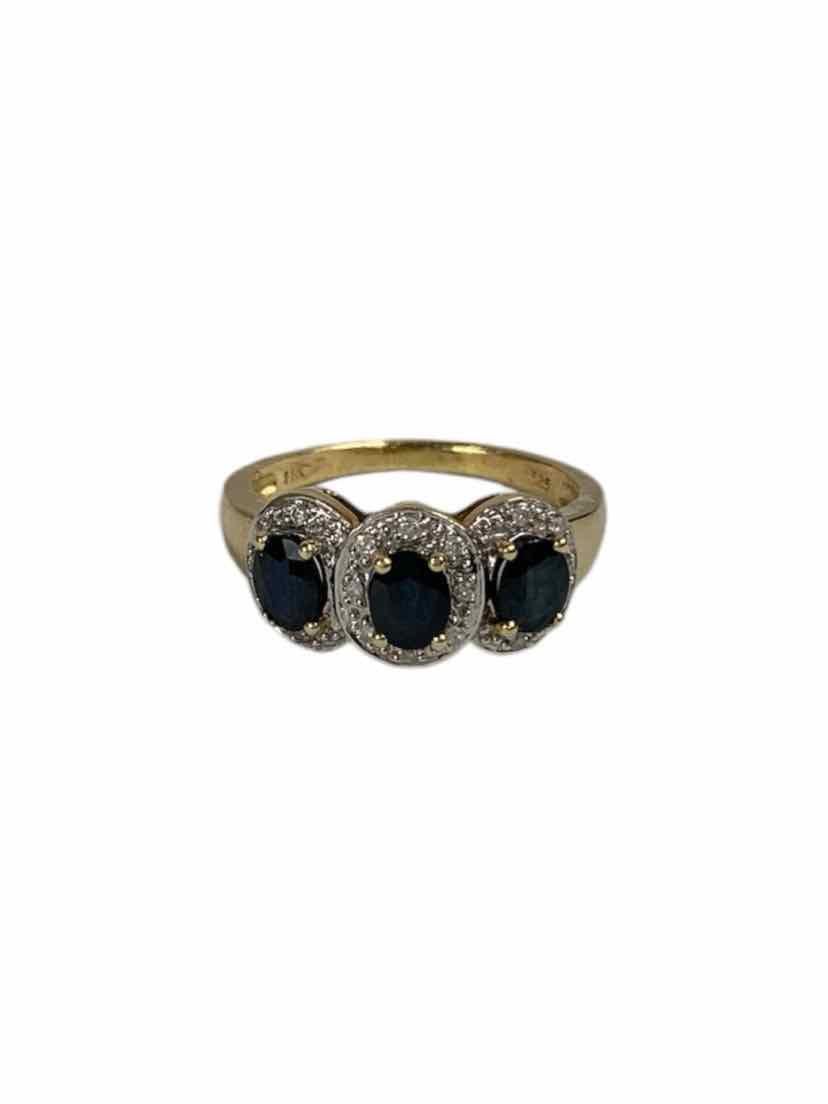 14kt Gold Ring With Sapphires