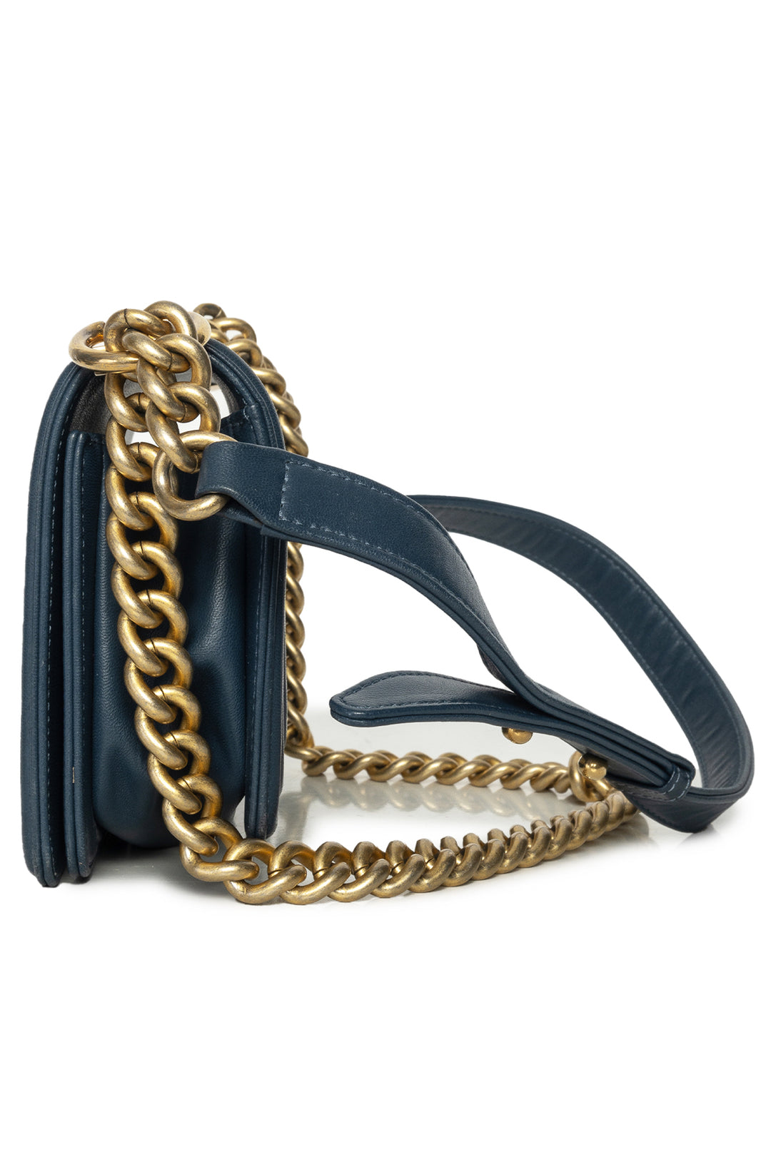 Chanel Chevron Braided Small Boy Flap Bag