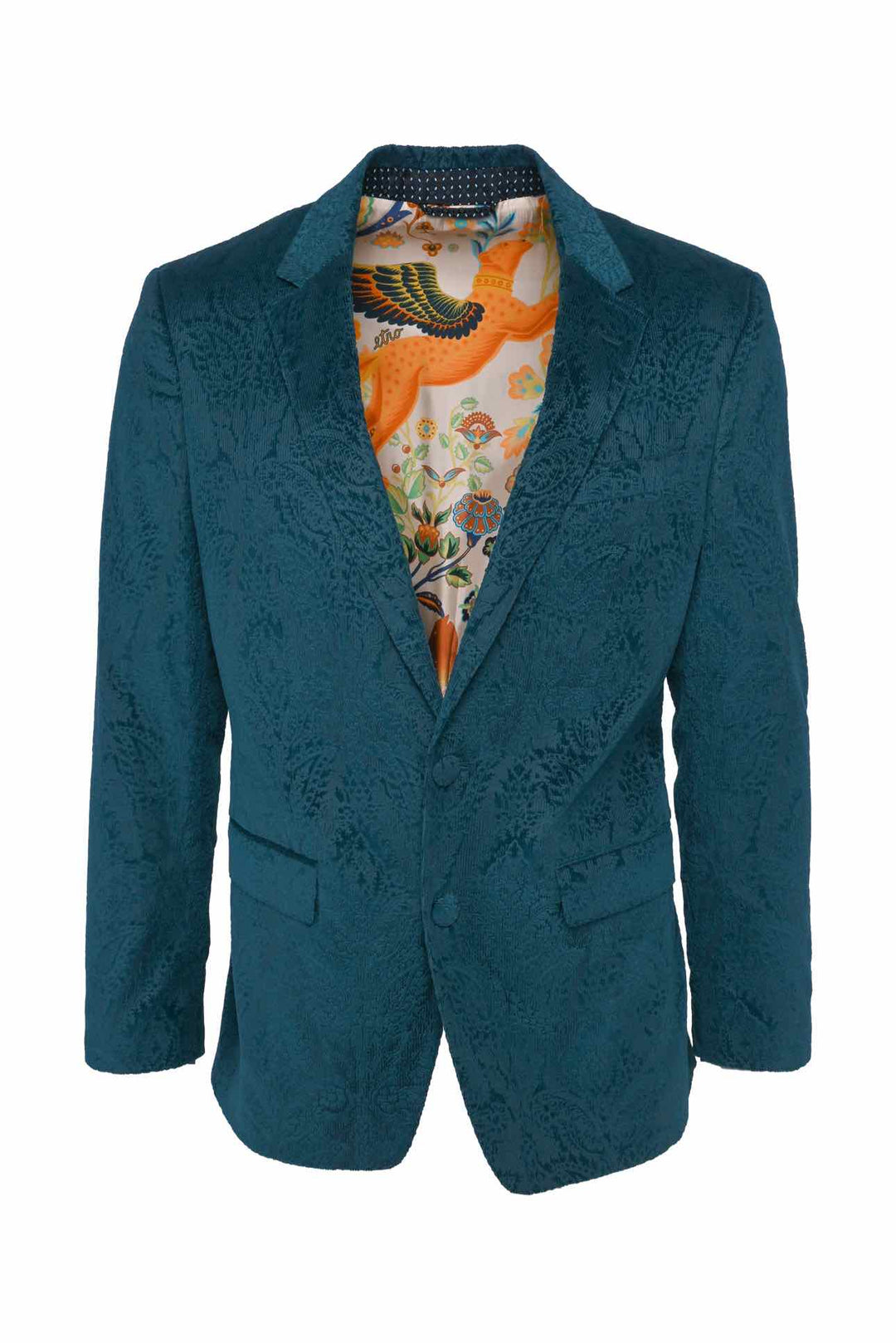 Etro Size 36 Men's Paisley Print Corduroy Blazer