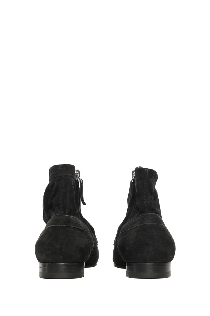 Hermes Size 36.5 Saint-Honore Suede Ankle Boots