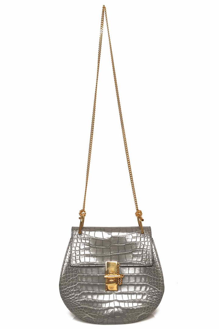 Chloe Alligator Drew Crossbody