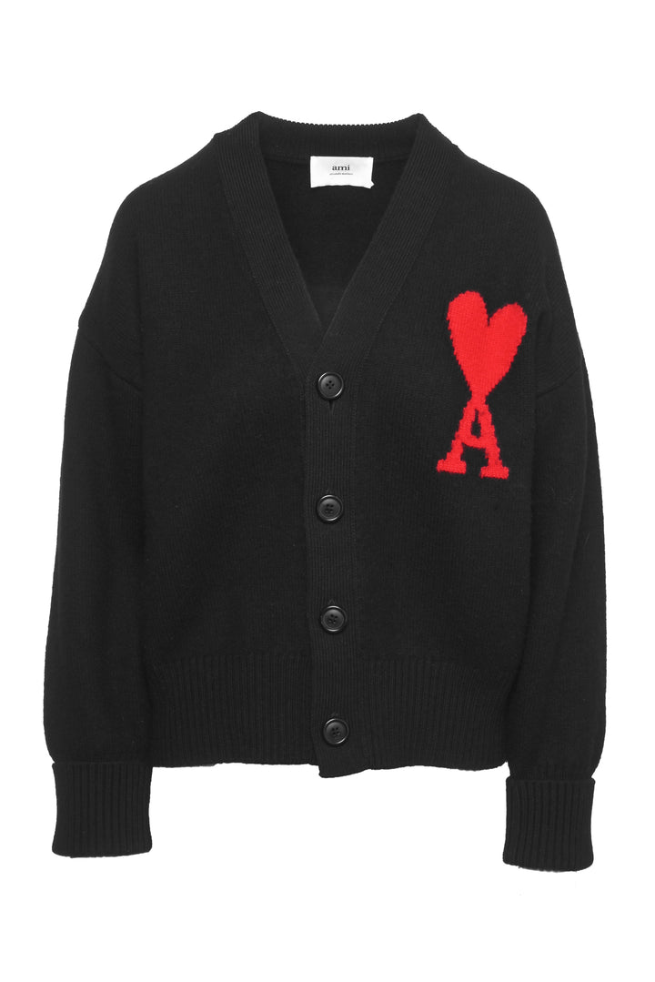 Ami Size XS Ami De Coeur Wool Cardigan