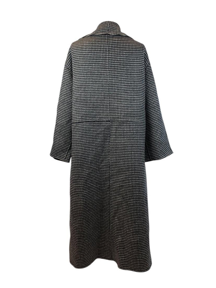 Toteme Size M Houndstooth Wool & Cashmere Blend Coat