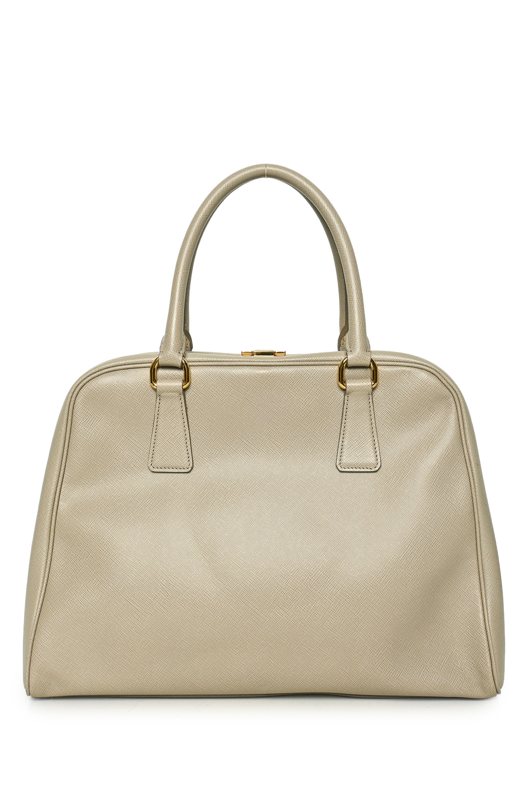 Prada Saffiano Lux Pyramid Frame Purse