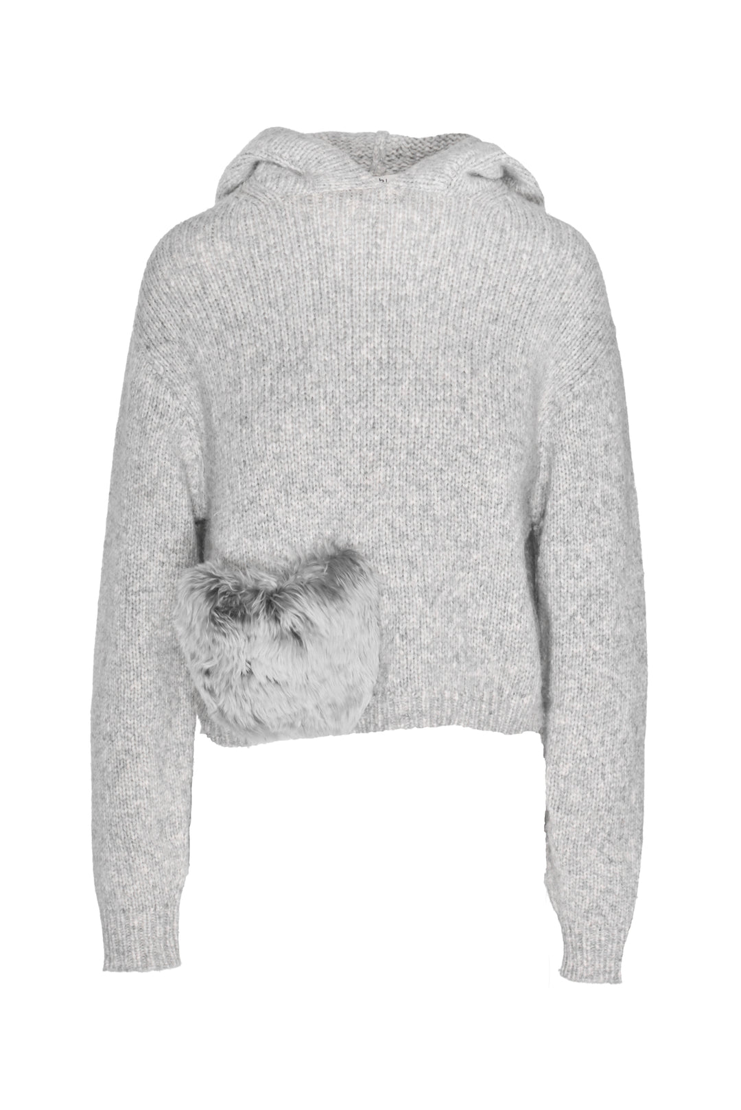 Tibi Size XXS Fur Pocket Hooded Sweater