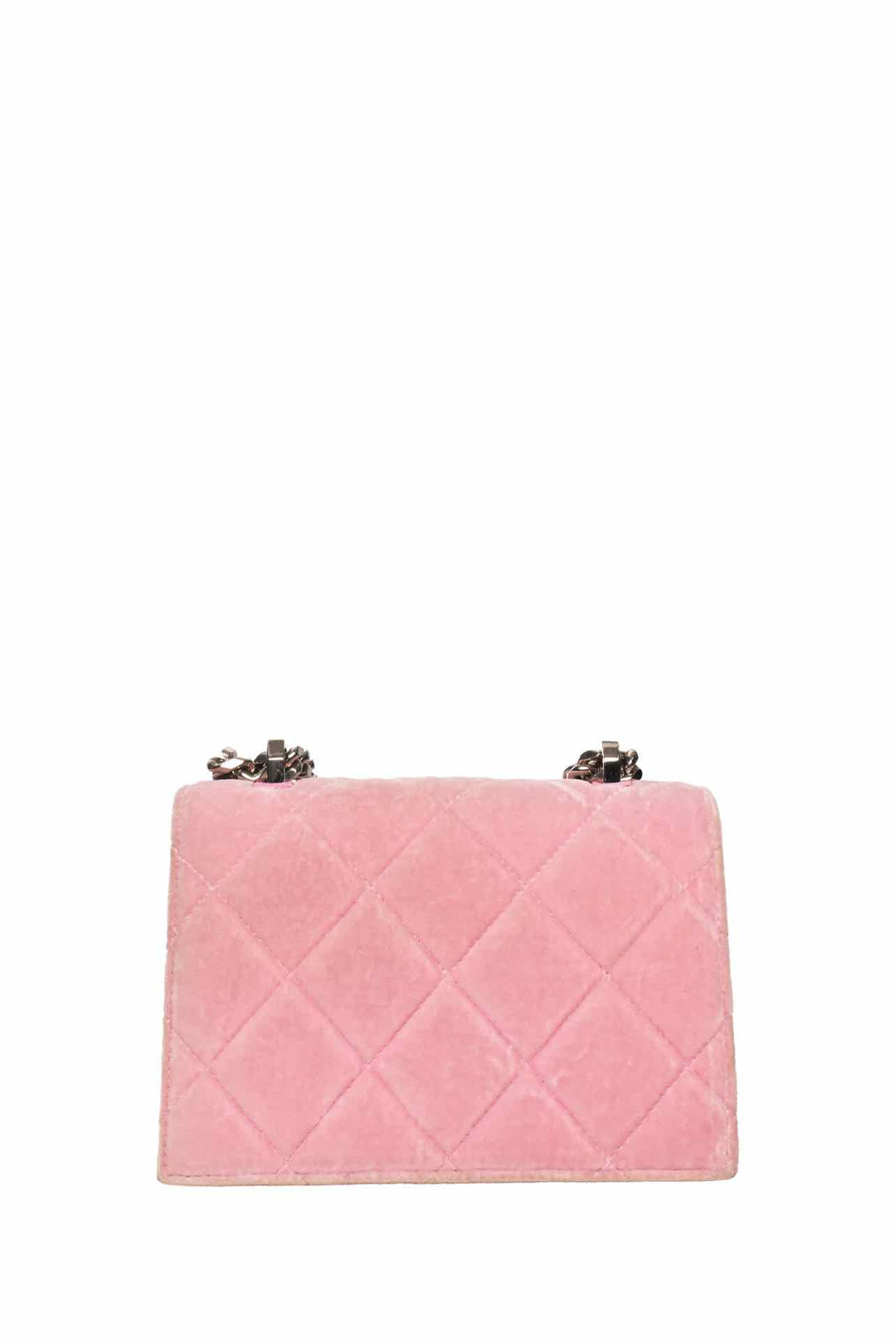 Alexander Mcqueen Quilted Velvet Knuckle Shoulder Bag
