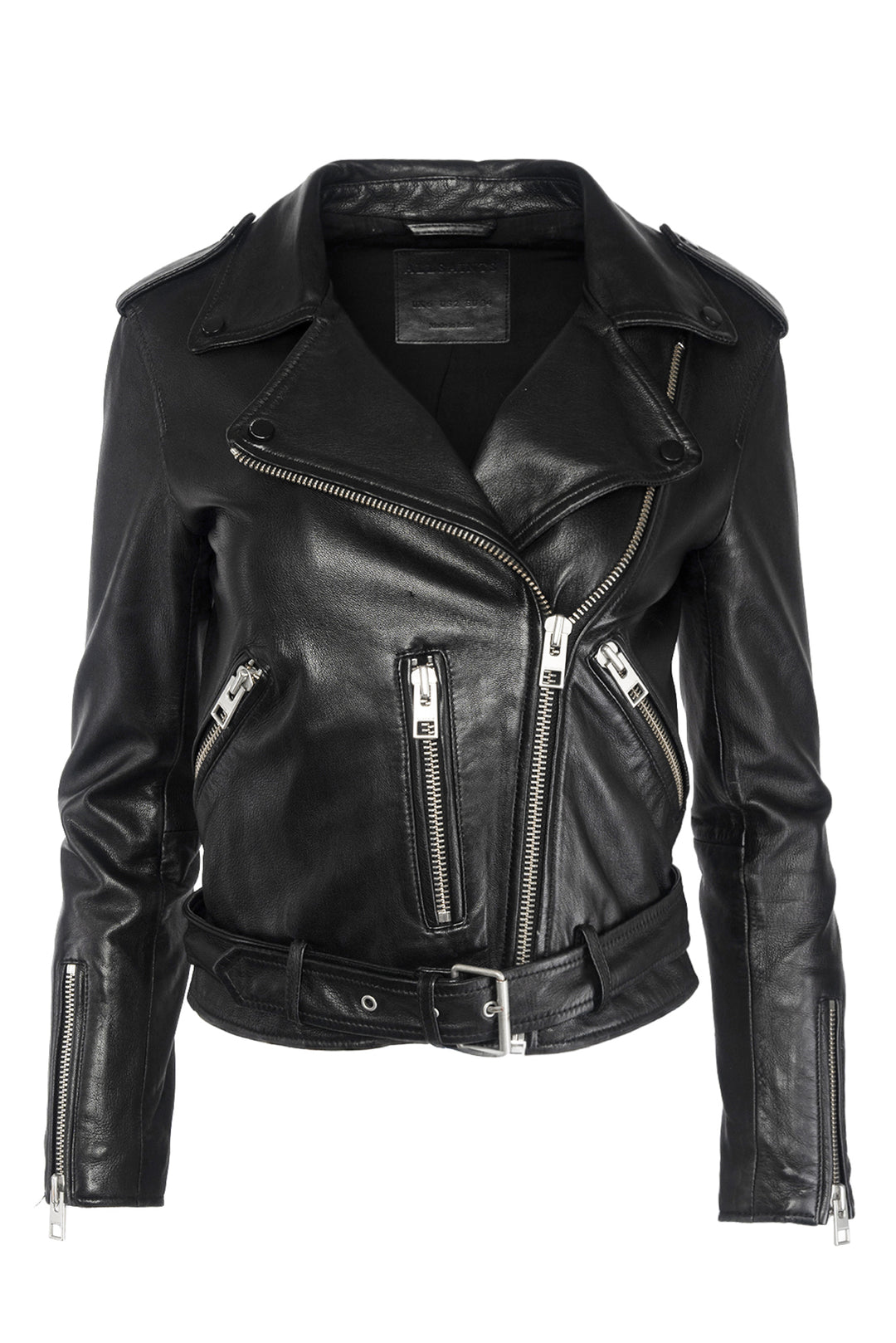 All Saints Size 2 Balfern Leather Biker Jacket